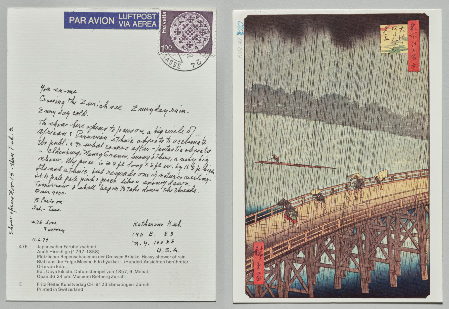 Every Day Rain, Lenore Tawney, 1979