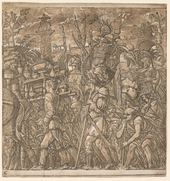 The Triumph of Julius Caesar:  Soldiers Carrying Vases and Trophies of War