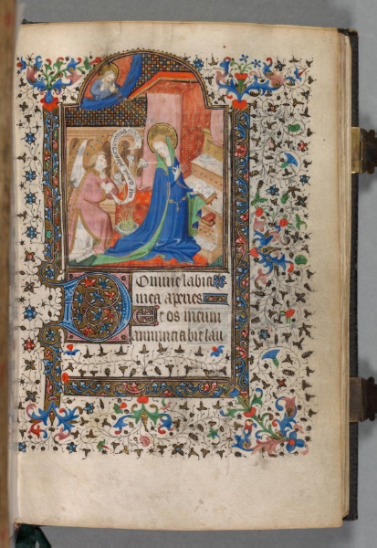 Book of Hours (Use of Paris): Fol. 37r, Annunciation