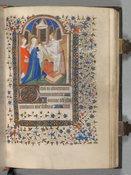 Book of Hours (Use of Paris): Fol. 72r, Presentation at the Temple