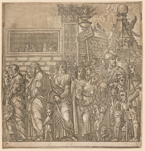 The Triumph of Julius Caesar:  Procession of Men, Women and Children