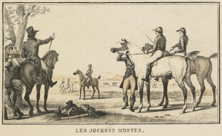 Racing Scenes: The Jockey Mounting the Horse (Scènes Hippiques: Le jockey montant a cheval)