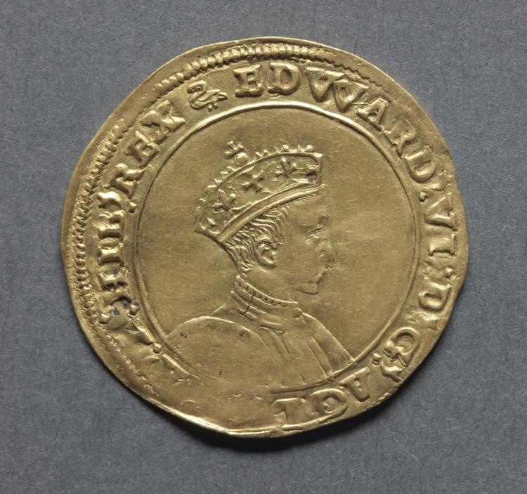 Half Sovereign: Edward VI (obverse)