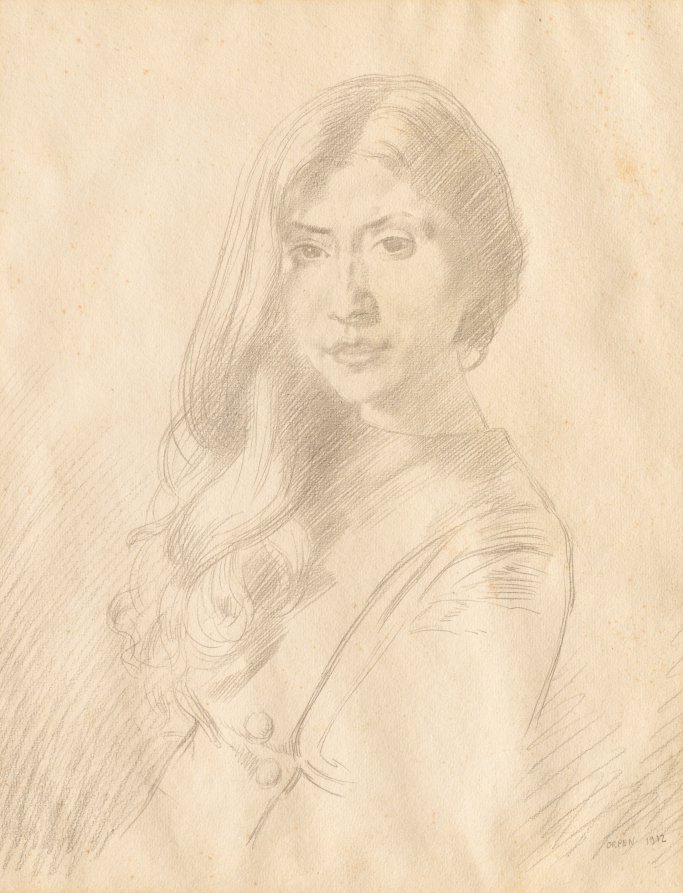 Head of a Young Woman, William Orpen, 1912