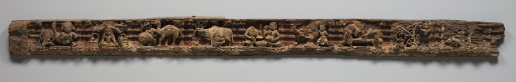 Narrative Frieze:  Life of a Hermit in Forest Retreat Architrave from a Jain Temple
