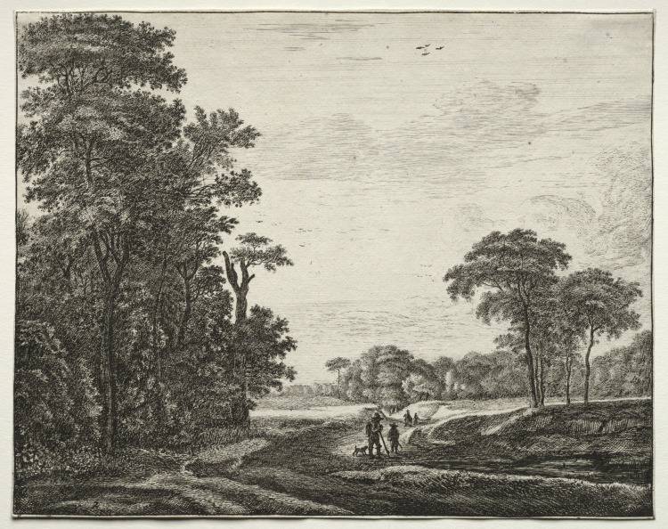 Six views in the Wood of the Hague: Plate 2