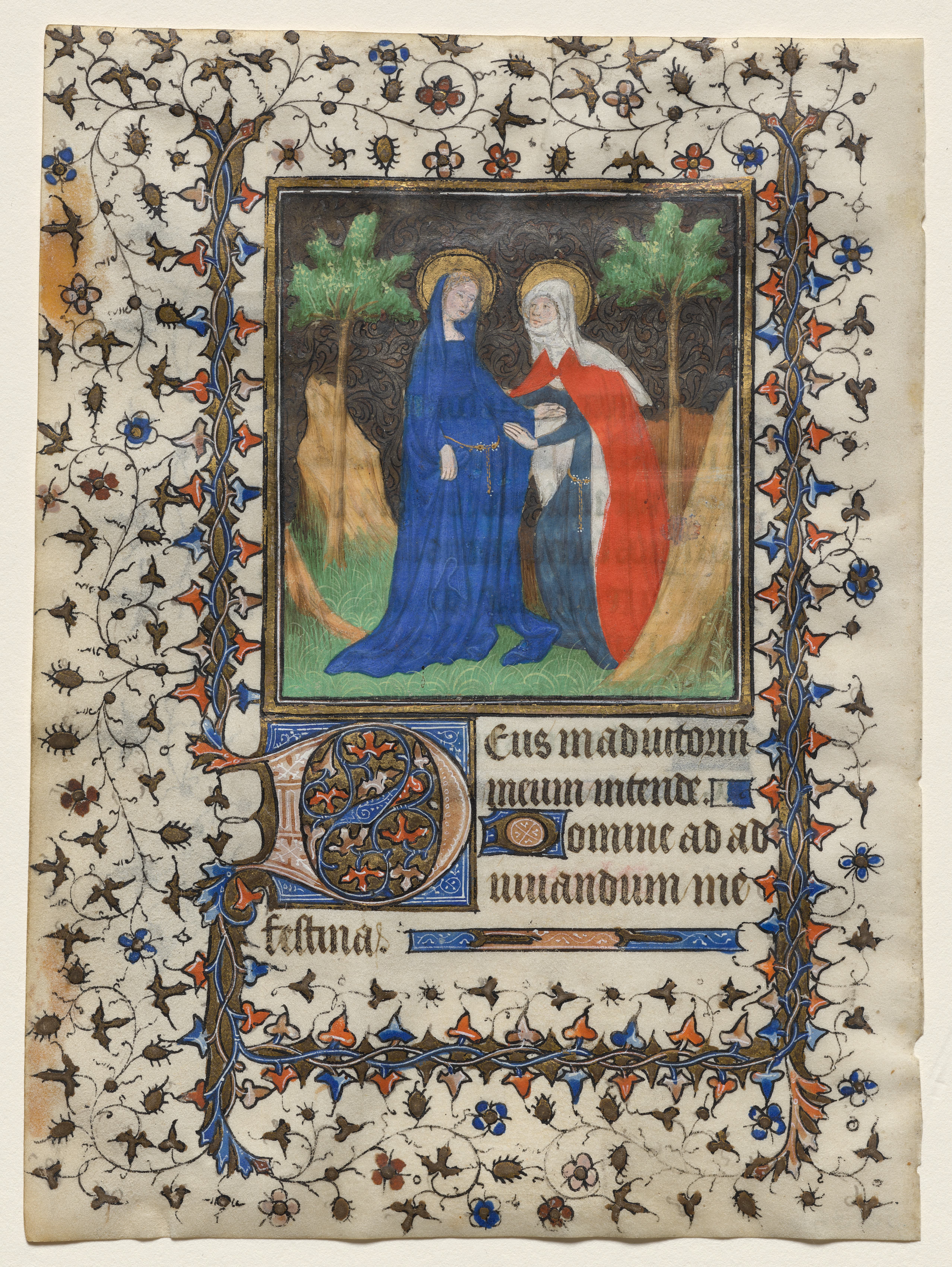 Leaf from a Book of Hours: The Visitation