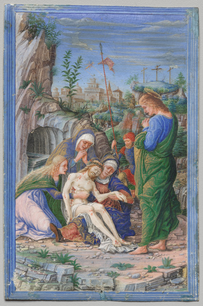 Single Leaf from a Book of Hours: Pieta