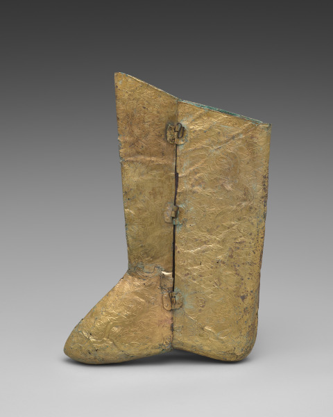 Gilt-bronze Boot, One of a Pair