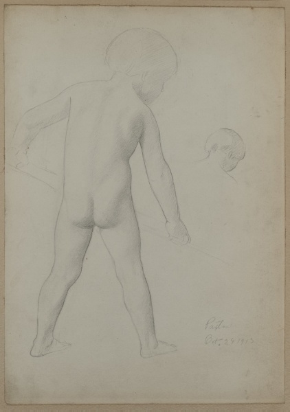 Nude Child Seen from the Rear