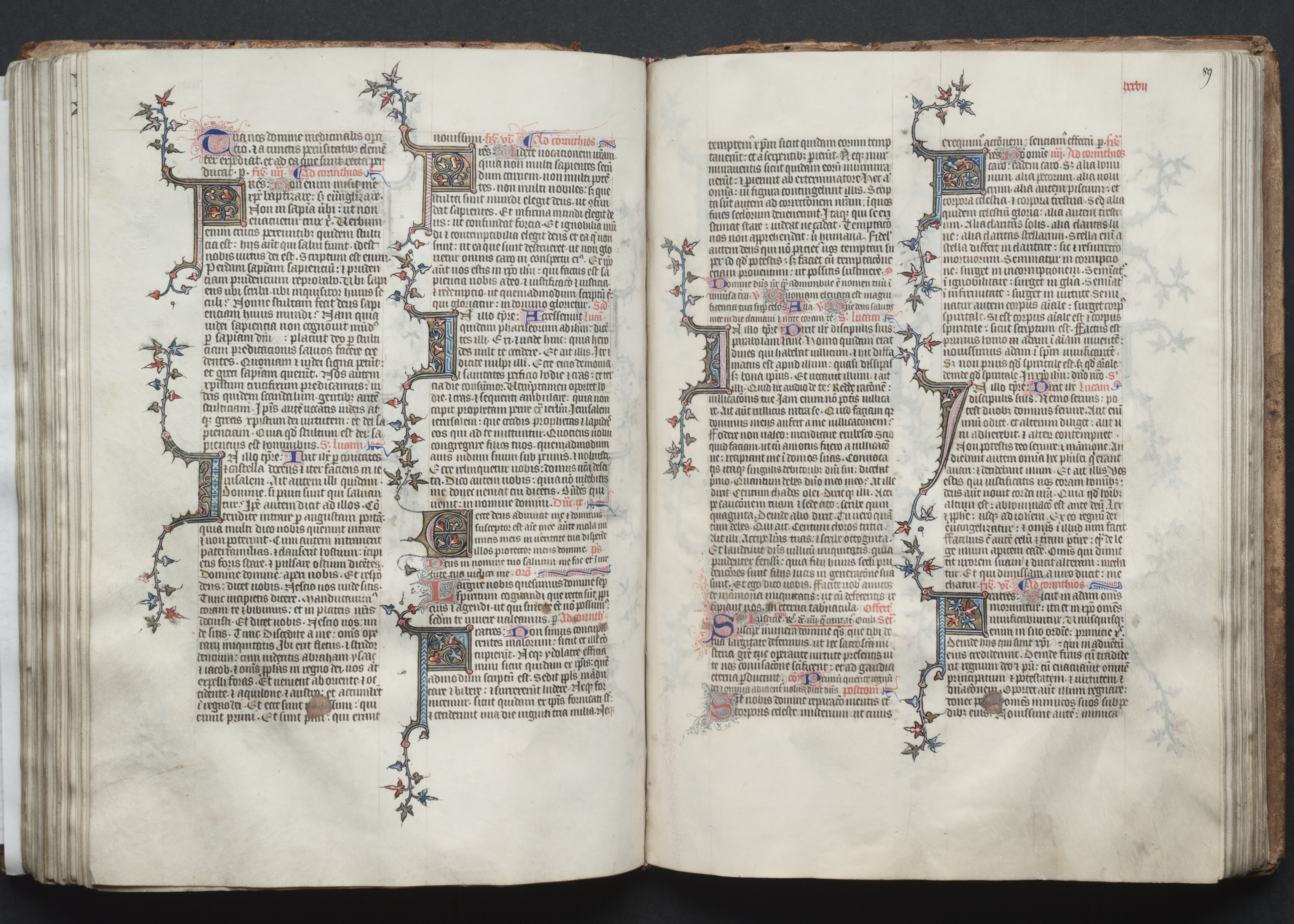 The Gotha Missal:  Fol. 89r, Text
