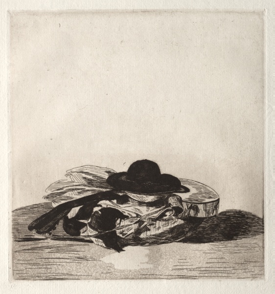 Fronttispiece for an Edition of Etchings: Hat and Guitar