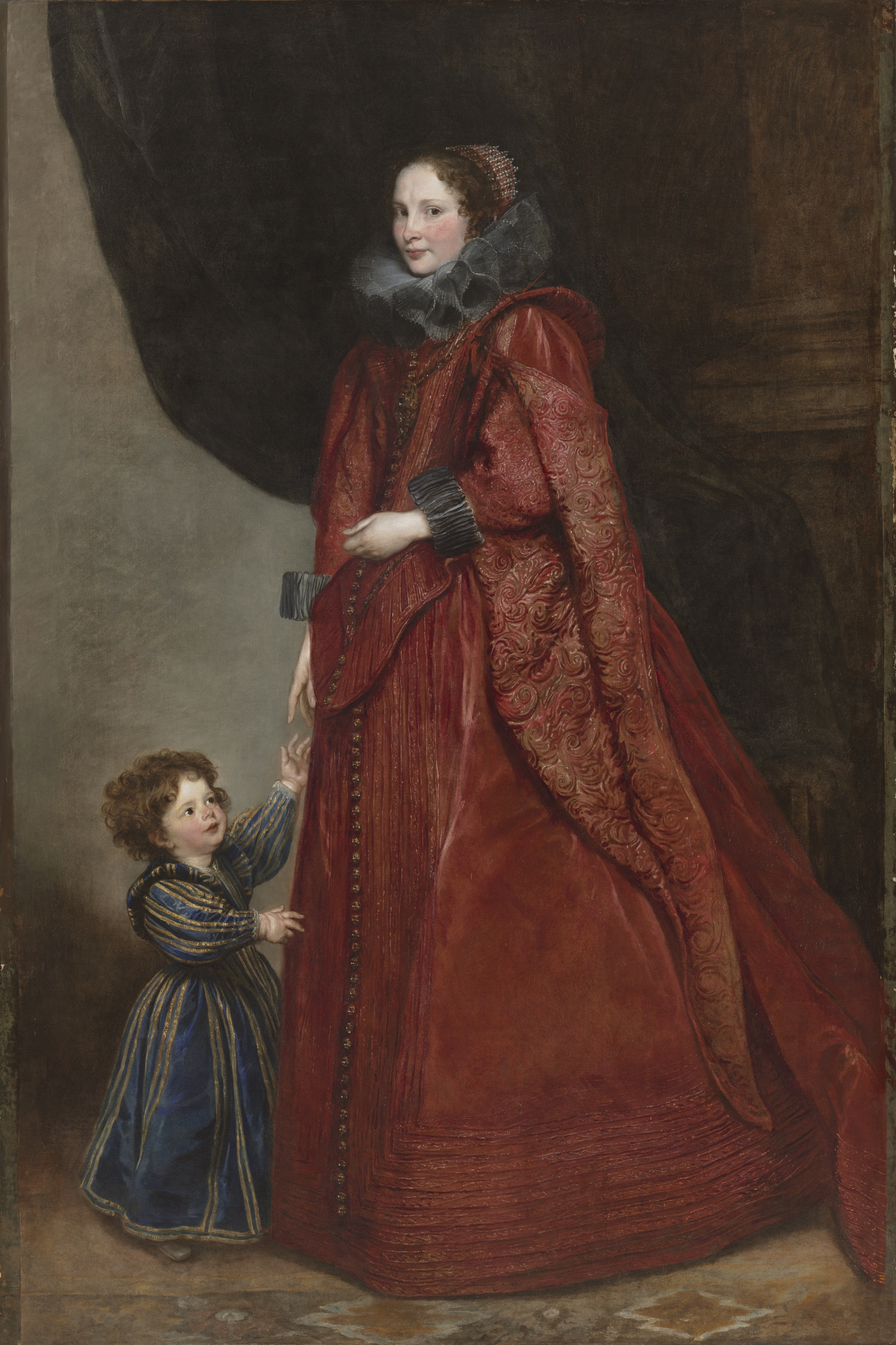 A Genoese Lady with Her Child