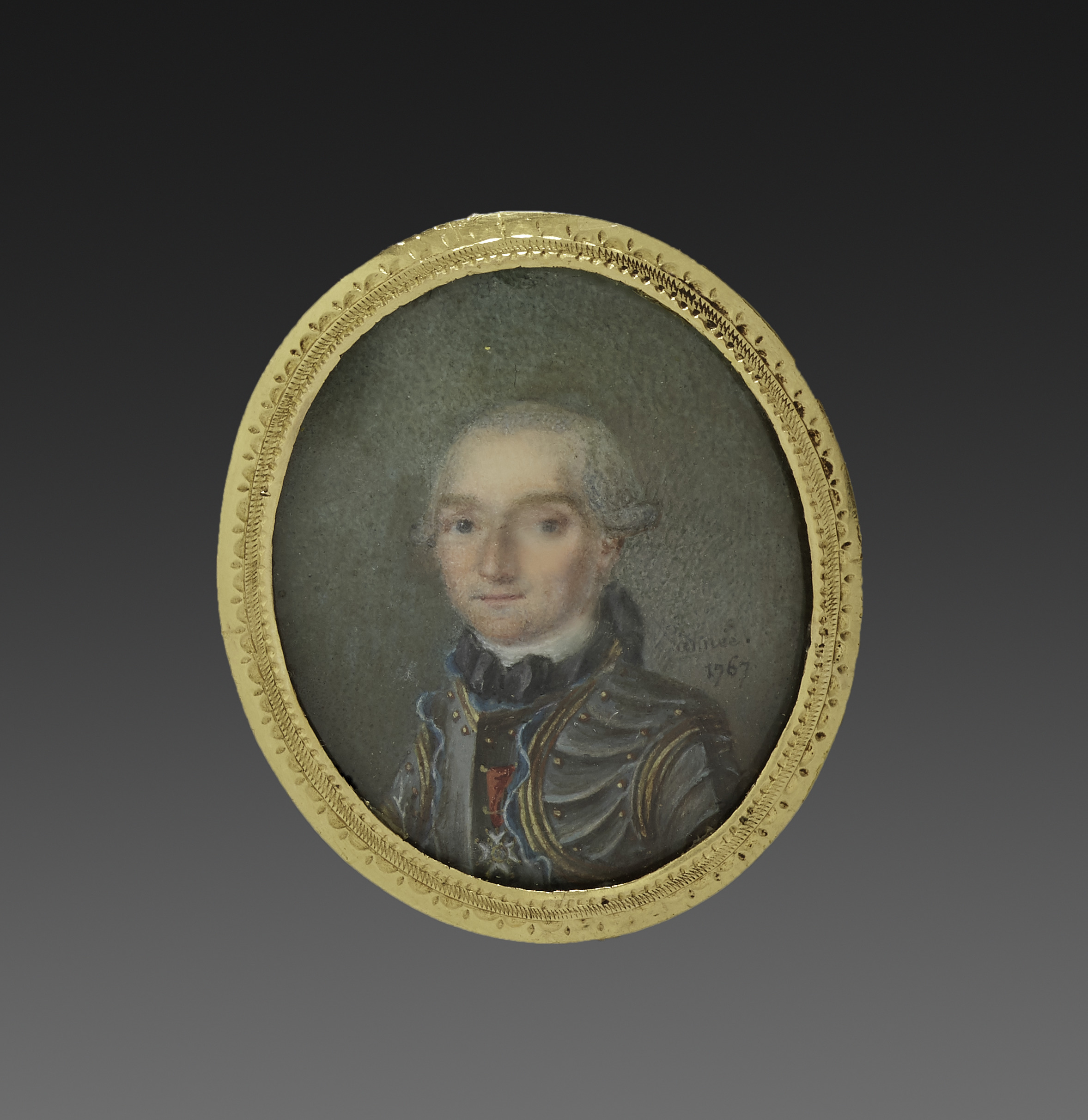Portrait Miniature for a Round Box