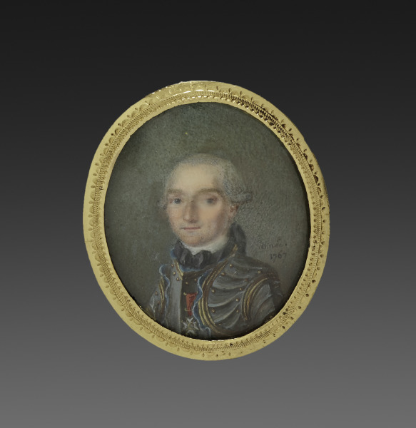 Portrait Miniature for a Round Box