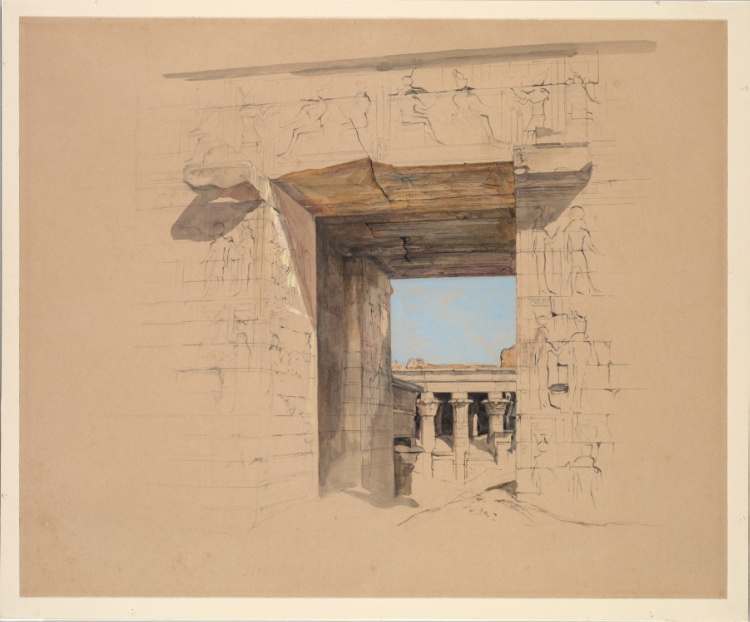 The Temple of Edfu: The Door of the Pylon
