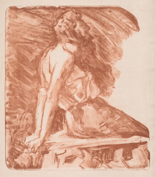 Woman with Hands behind Her Back
