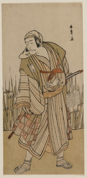 Ichikawa Danjuro V as a Traveller Beside a Clump of Iris