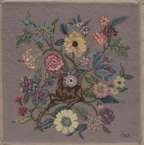 Embroidered Floral Panel