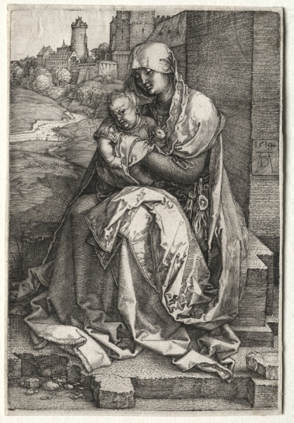 The Virgin and Child Seated by the Wall