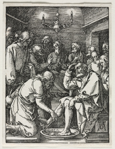 The Small Passion:  Christ Washing St. Peter's Feet