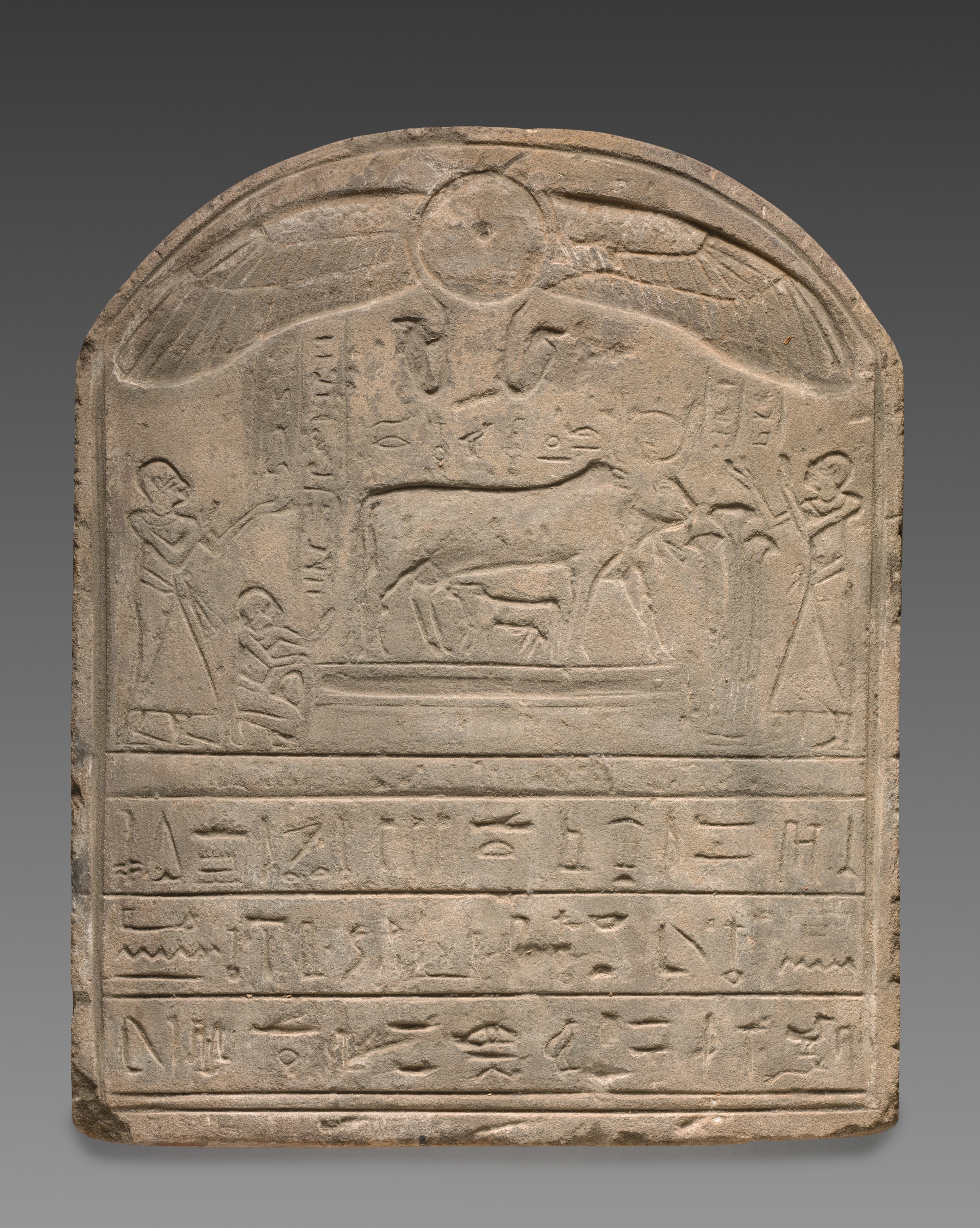 Round-Topped Stele