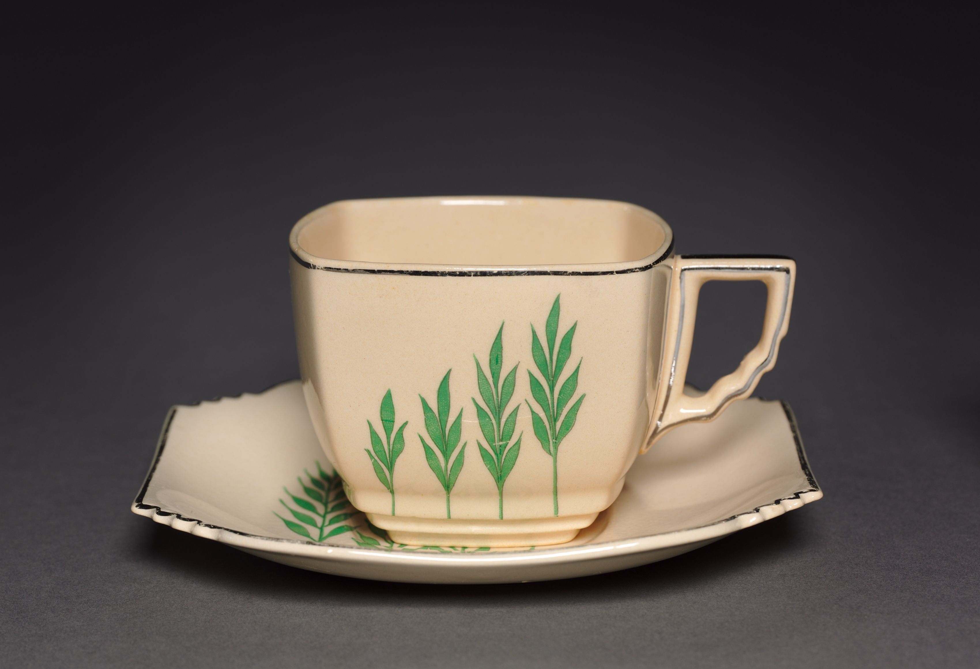 Green Wheat Cup and Saucer