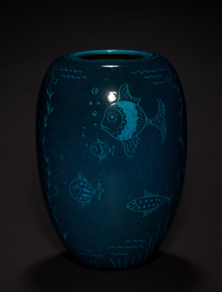 Jar with Undersea Design