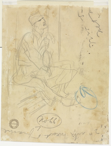 Seated Soldier (verso)