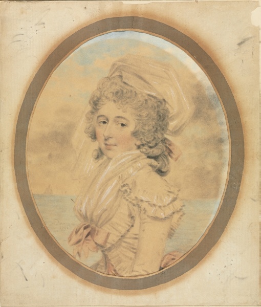 Young Lady with a Pink Bow on Her Bodice