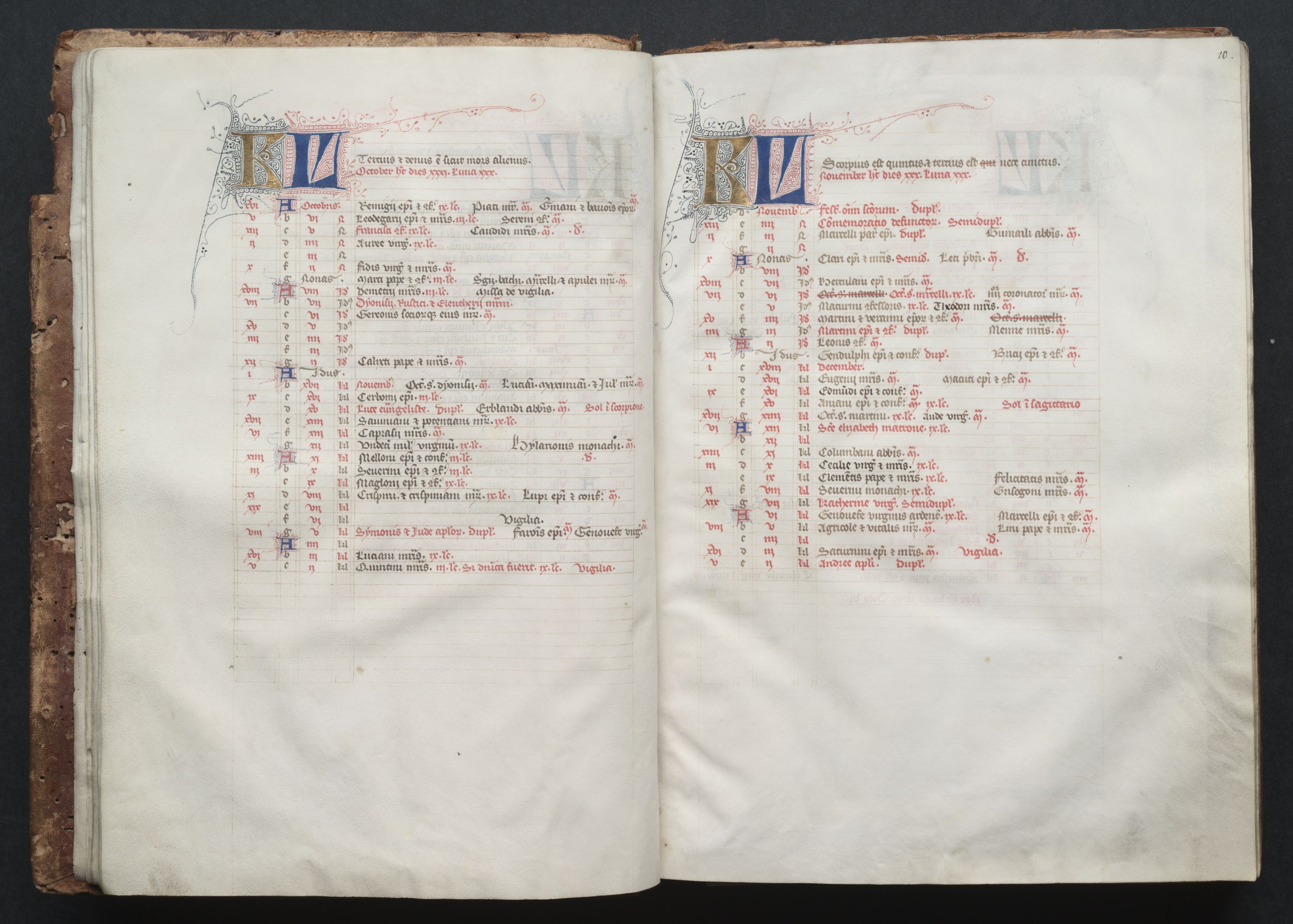 The Gotha Missal:  Fol. 9v, Text 