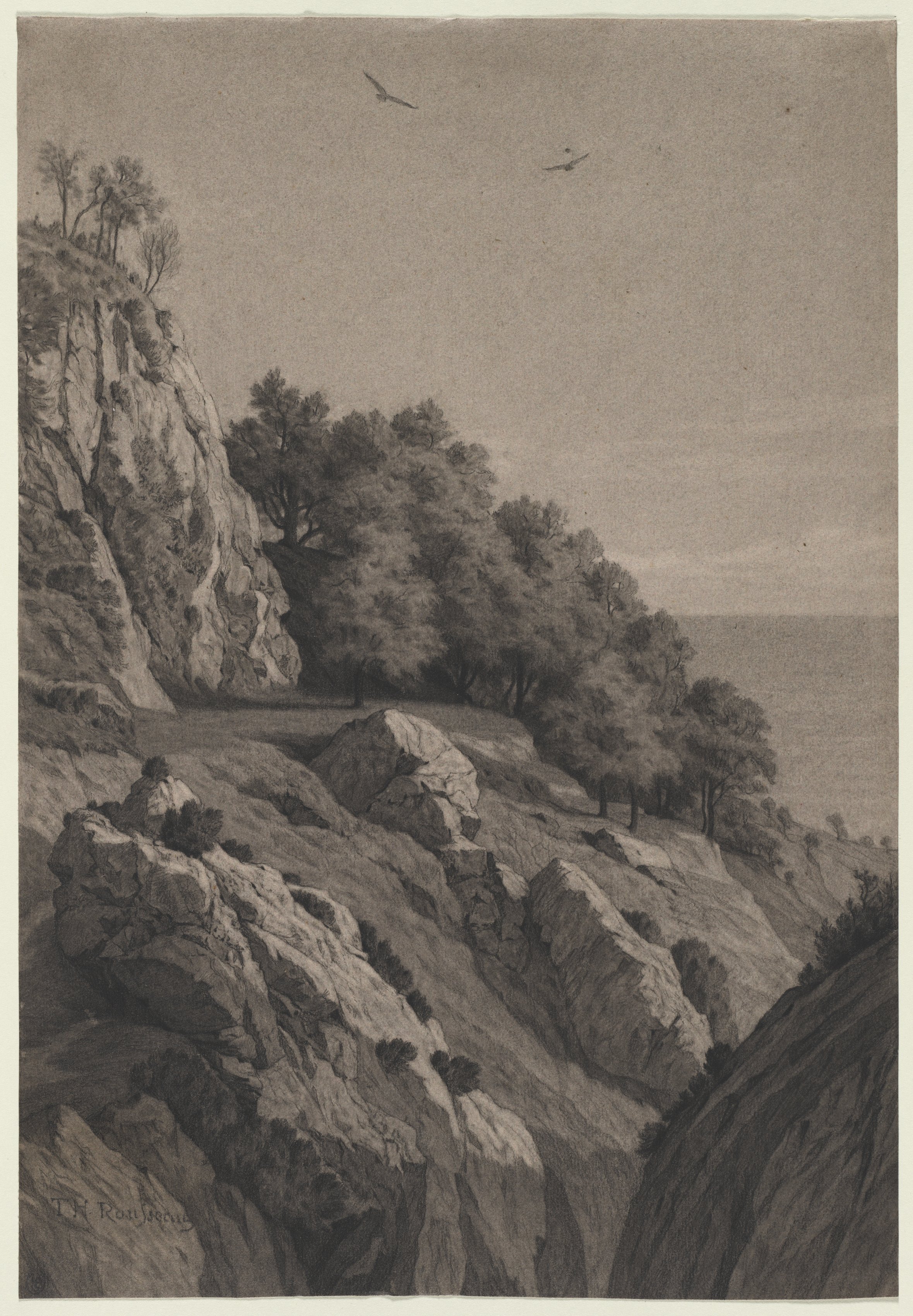 Rocky Cliff on a Coast