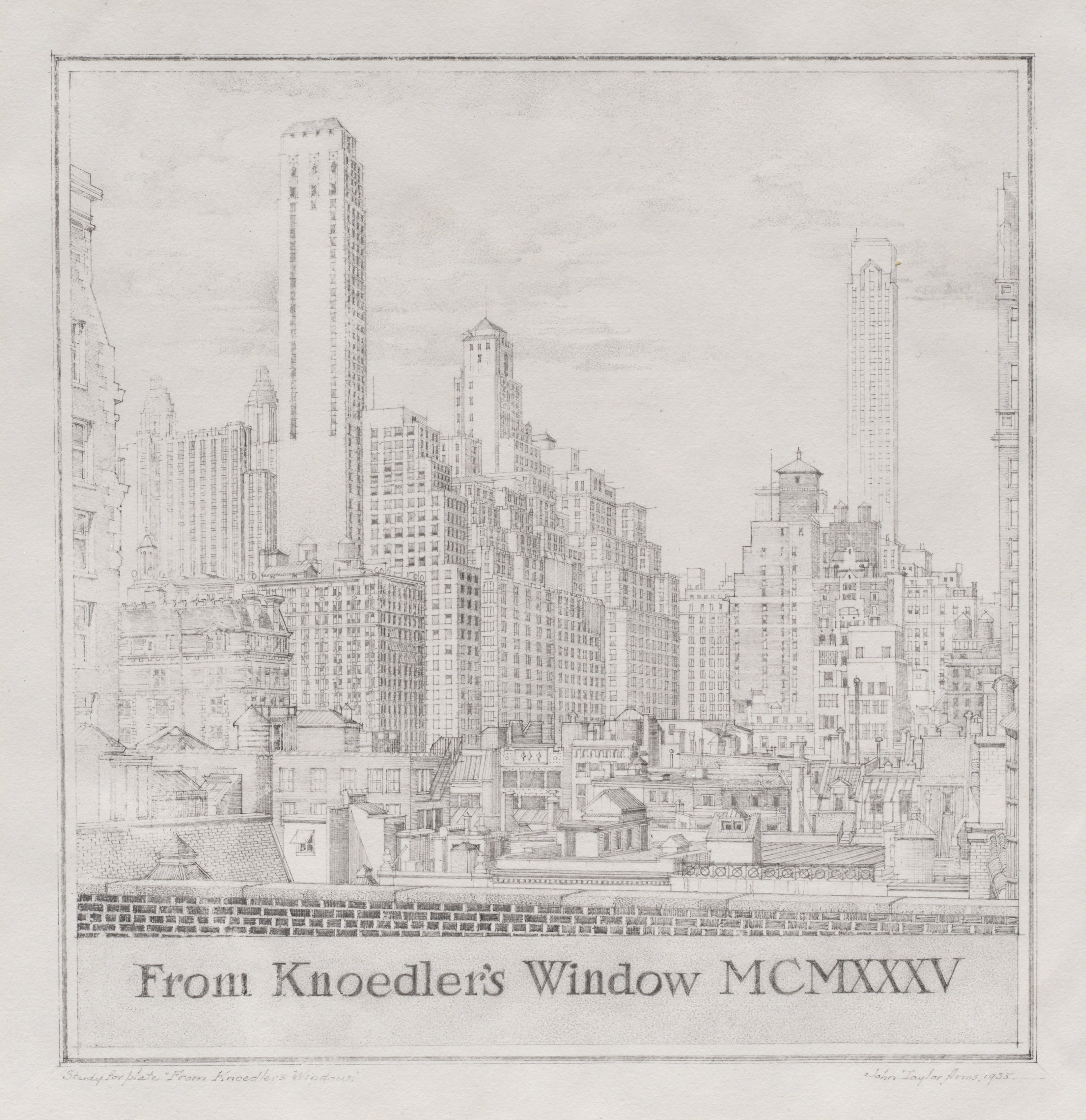 New York Series: Commission: From Knoedler's Window, MCMXXXV