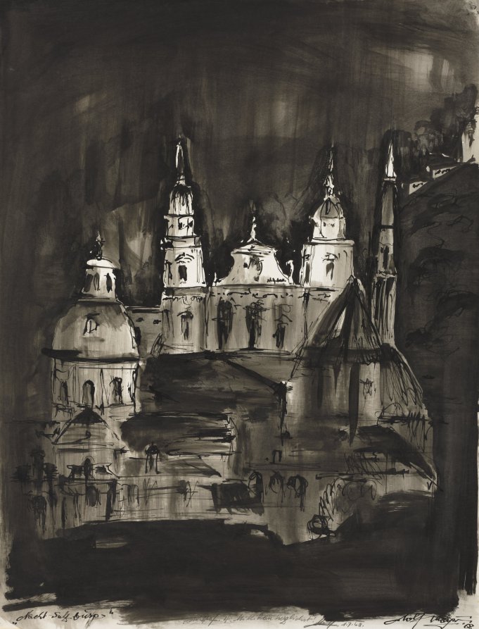 Night, Salzburg, Dolf Mayern, 1968