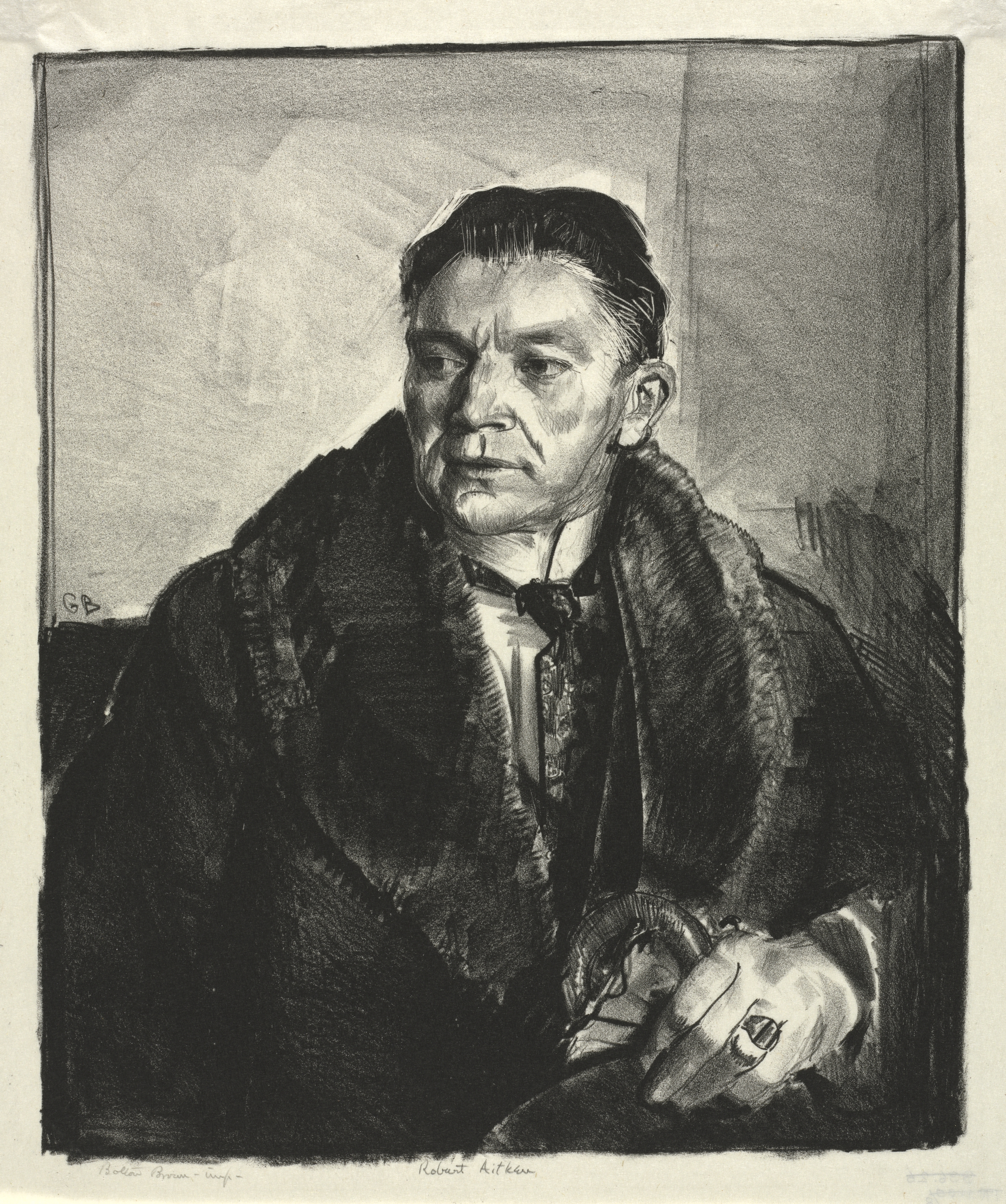 Portrait of Robert Aitken, Second Stone