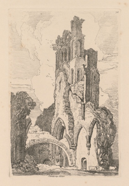 Liber Studiorum: Plate 34, Llanathony Abbey, Monmouthshire