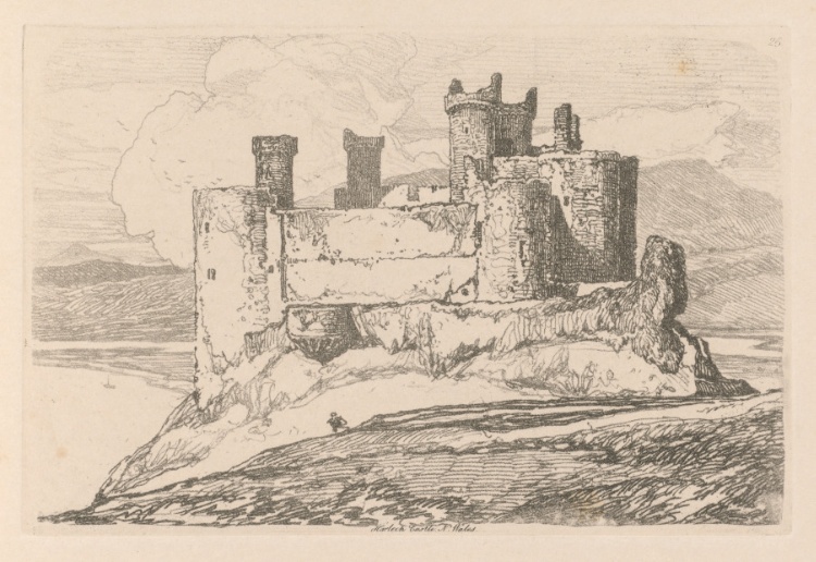 Liber Studiorum: Plate 25, Harlech Castle, N. Wales