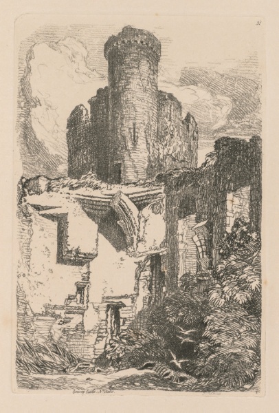 Liber Studiorum: Plate 31, Conway Castle, N. Wales