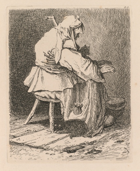 Liber Studiorum: Plate 44, Sketch after Rembrandt