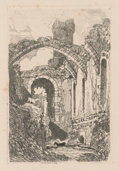 Liber Studiorum: Plate 33, Conway Castle, N. Wales