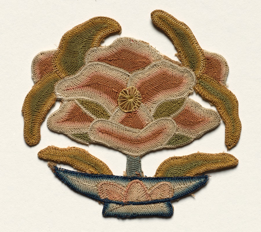Fragment of Lotus Flower surrounded by Leaves | Cleveland Museum of Art
