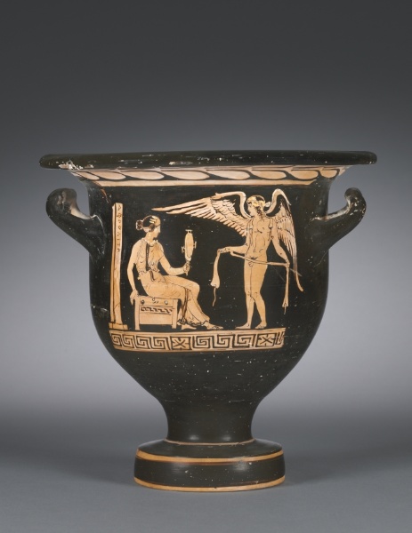 Red-Figure Bell Krater (Mixing Vessel): Aphrodite and Eros