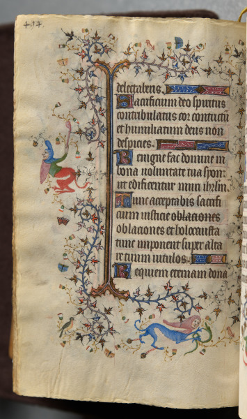 Hours of Charles the Noble, King of Navarre (1361-1425): fol. 241v, Text