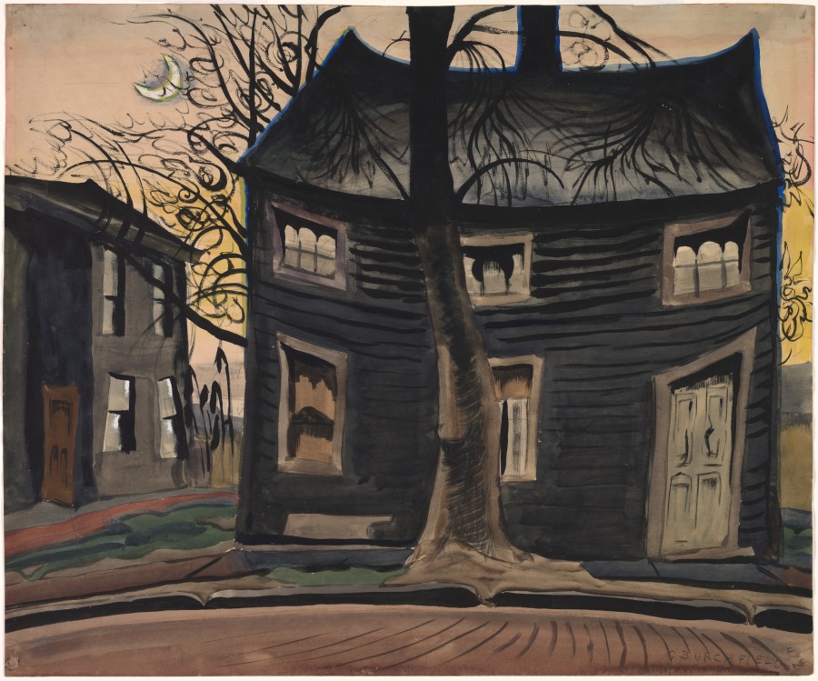New Moon, Charles Burchfield, November 1917