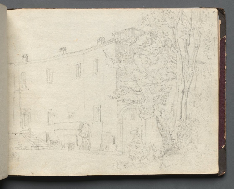 Album with Views of Rome and Surroundings, Landscape Studies, page 31a: Roman Archtectural Study