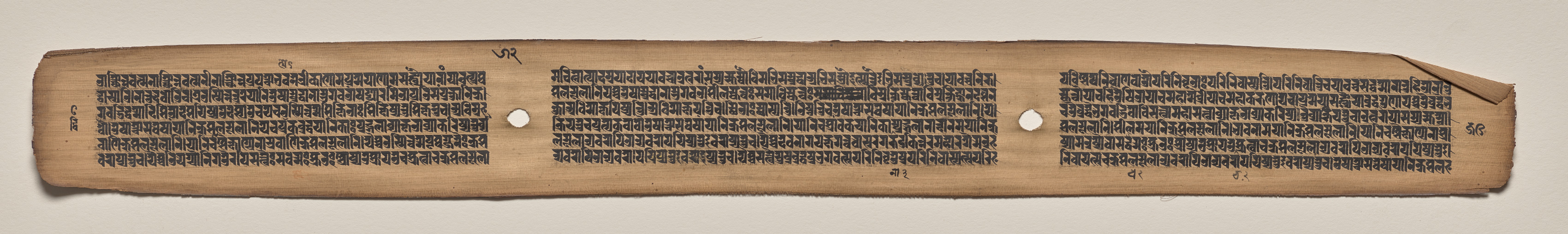 Text, folio 52 (verso), from a Manuscript of the Perfection of Wisdom in Eight Thousand Lines (Ashtasahasrika Prajnaparamita-sutra)