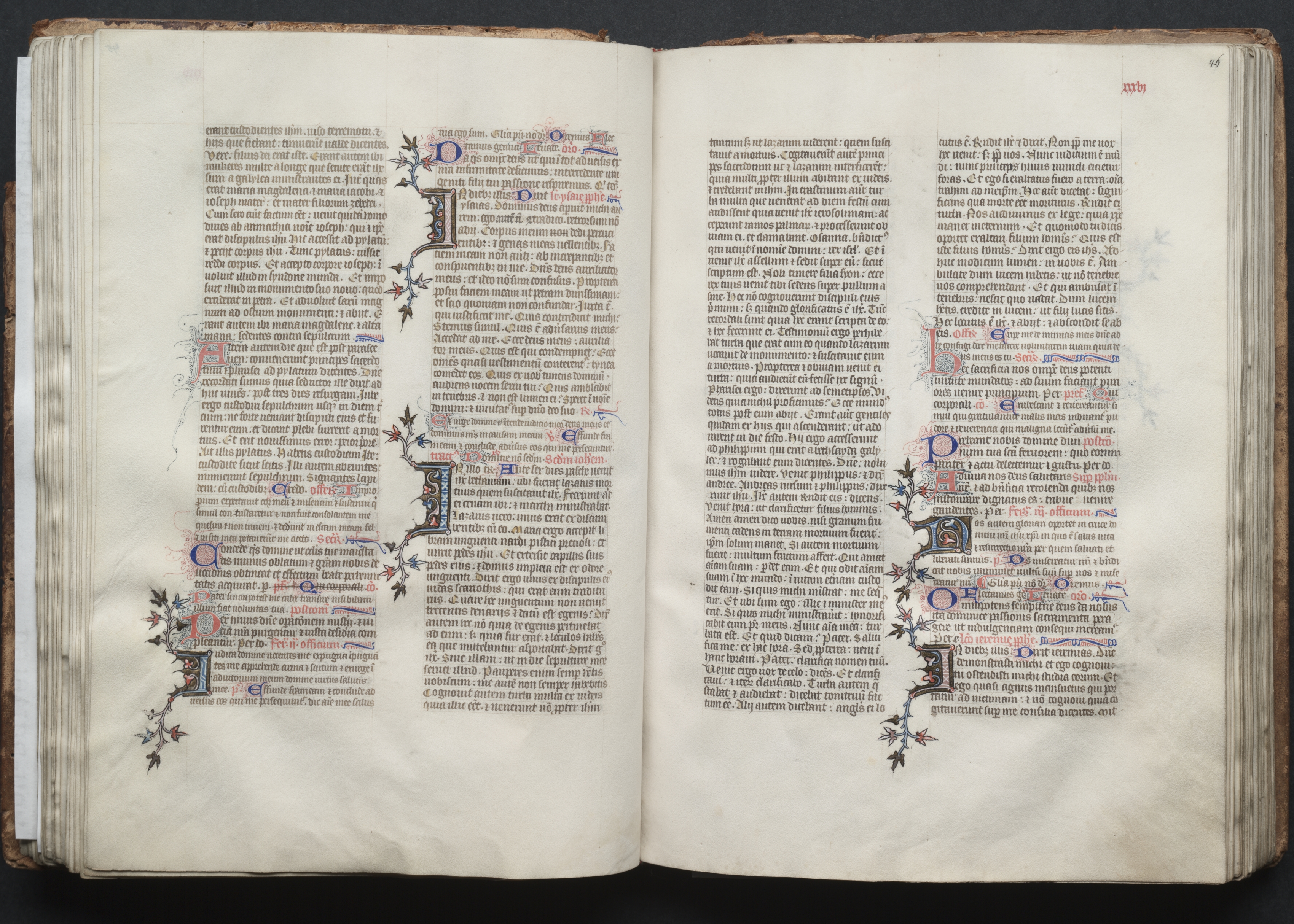 The Gotha Missal:  Fol. 46r, Text