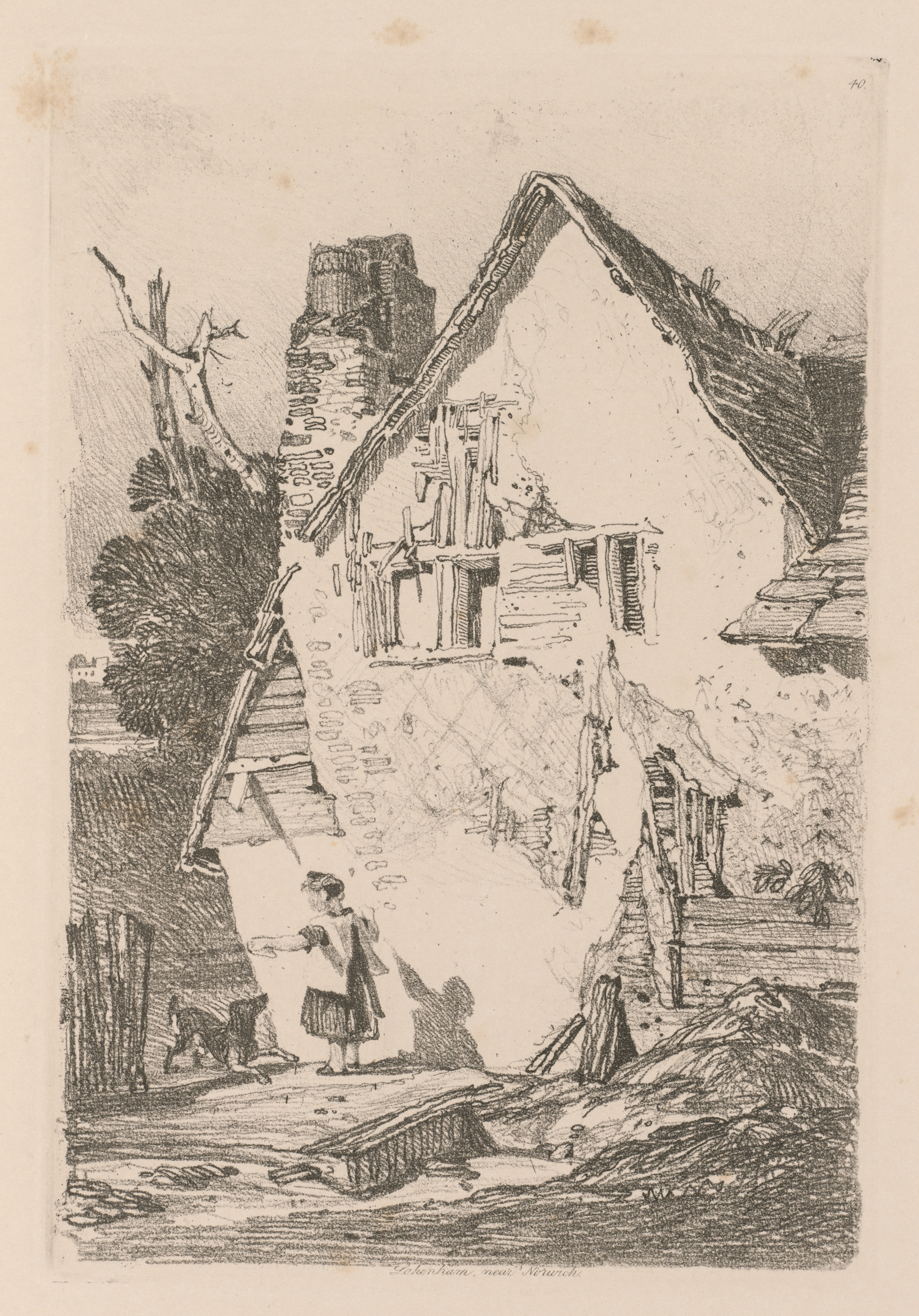 Liber Studiorum: Plate 40, Lakenham, near Norwich