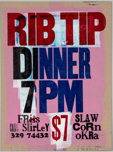 The Bad Air Smelled of Roses: Rib Tip Dinner 7PM