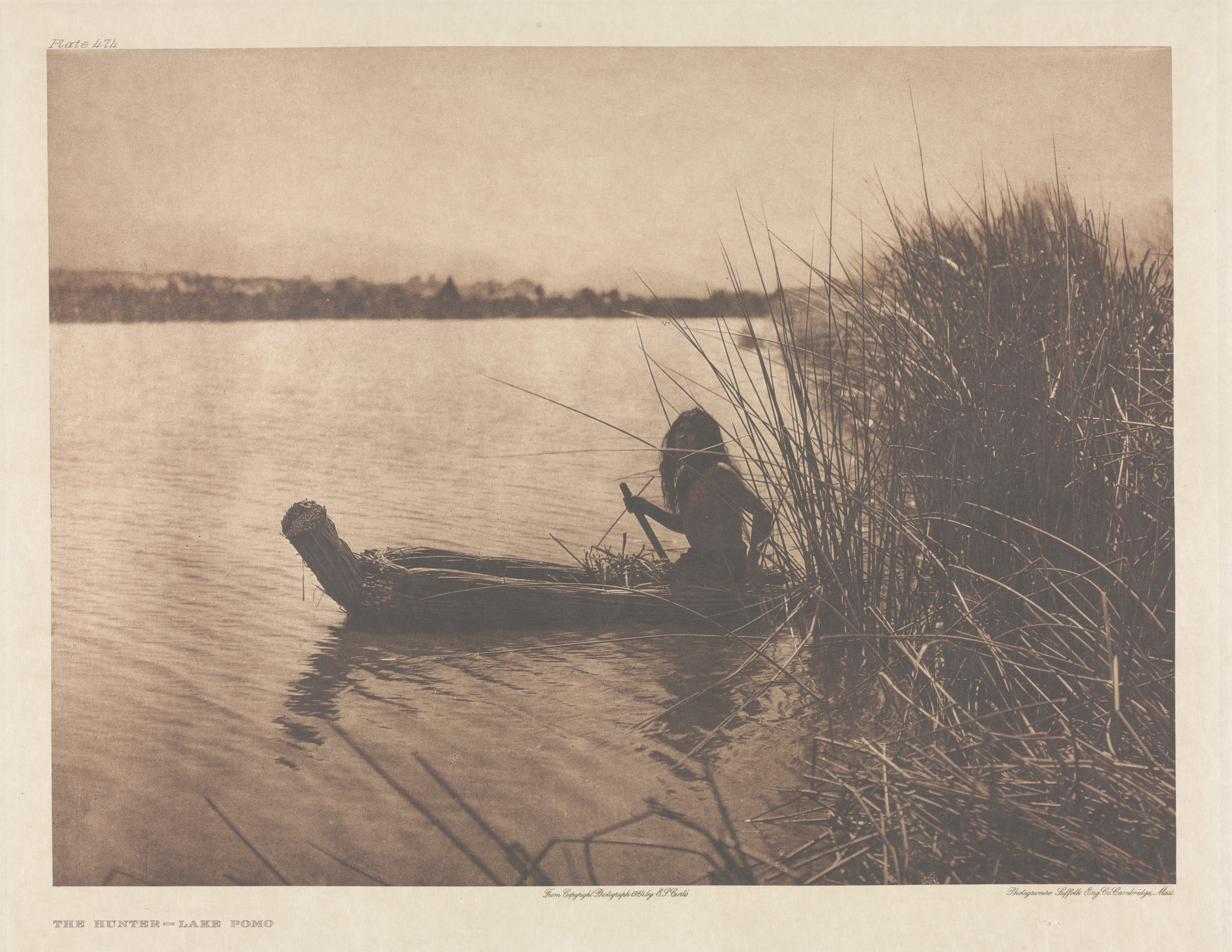 Portfolio XIV, Plate 474: The Hunter - Lake Pomo